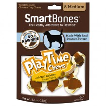 SMART BONES 潔齒玩樂球  (M-花生醬味)